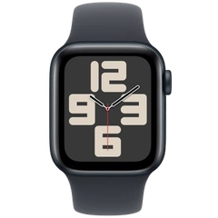 Đồng hồ Apple Watch SE 2 2024 40mm/GPS/Viền Nhôm Dây Cao Su/Midnight MXE73SA