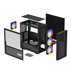 Thùng máy Deepcool CH560 Digital | Kèm sẵn 4 Fan ARGB, Black / White