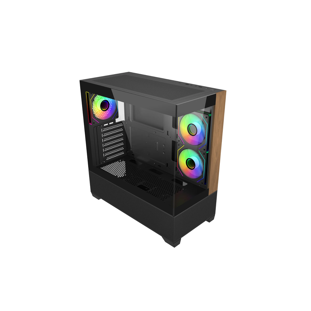 Vỏ máy tính Case Cooler Master ELITE 690 WOOD BLACK