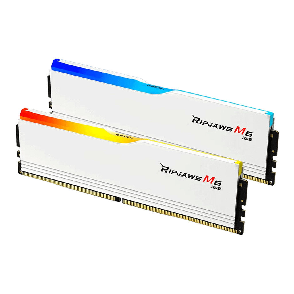 Ram GSkill Ripjaws M5 RGB White 64GB | 2x32GB, DDR5, 5200MHz (F5-5200J4040A32GX2-RM5RW)