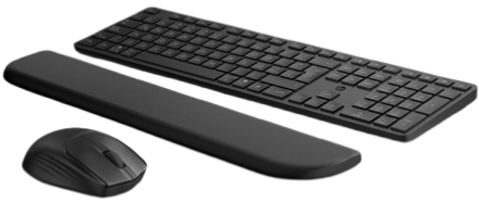 Bộ bàn phím và chuột không dây HP Multi-Device Dual-Mode Palm Rest 580C BD5F2AA đen