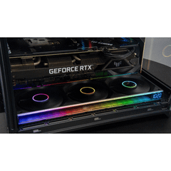 Fan Case Leopard Starlink ARGB - Đen | Kit 3 fan, hiển thị tốc độ, gió ngược