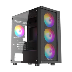 Thùng máy Jetek Squid Game R6 | Đen, Kèm sẵn 3 Fan RGB