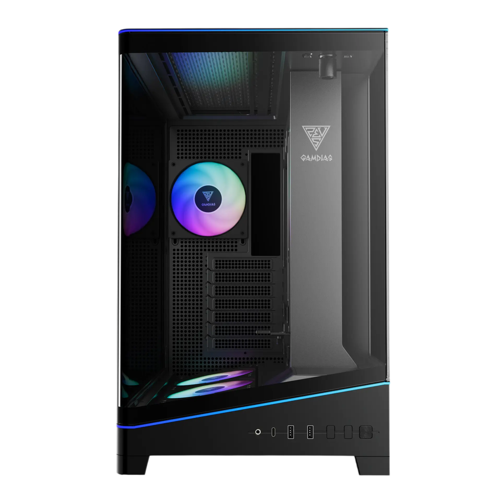 Case máy tính Gamdias ATLAS P6 CG Black