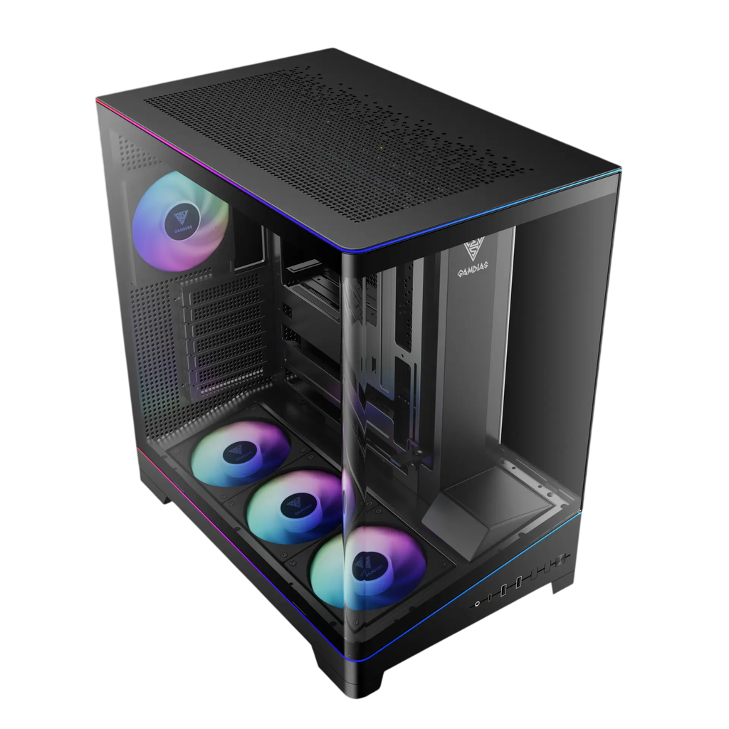 Case máy tính Gamdias ATLAS P6 CG Black
