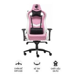Ghế E-Dra Iris EGC228 Pink Chân Xoay