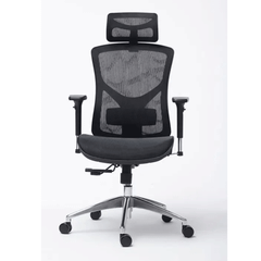 Ghế công thái học Manson Vera lưới Wintex Đen/ lưng nâng hạ/ mặt ngồi trượt/ tay 3D/ Piston 4 cấp BIFMA