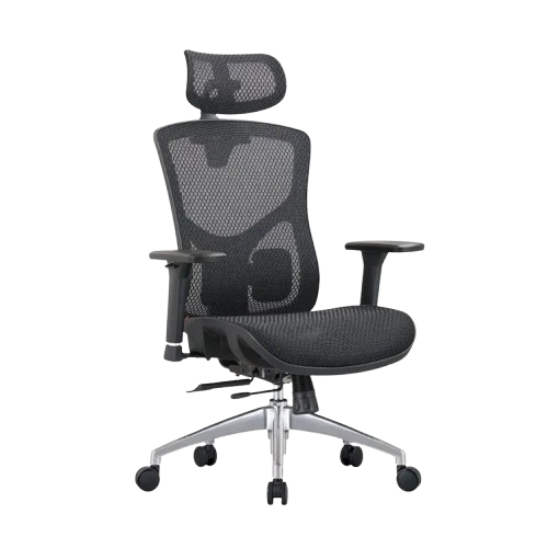 Ghế công thái học Manson Vera lưới Wintex Đen/ lưng nâng hạ/ mặt ngồi trượt/ tay 3D/ Piston 4 cấp BIFMA