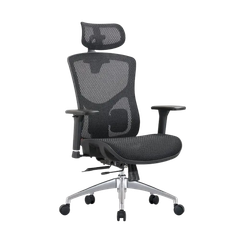 Ghế công thái học Manson Vera lưới Wintex Đen/ lưng nâng hạ/ mặt ngồi trượt/ tay 3D/ Piston 4 cấp BIFMA