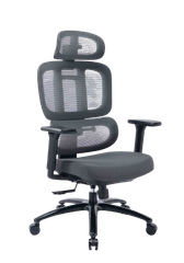 Ghế Warrior Ergonomic Hero Series WEC509 Chân Xoay/ Đen Xám