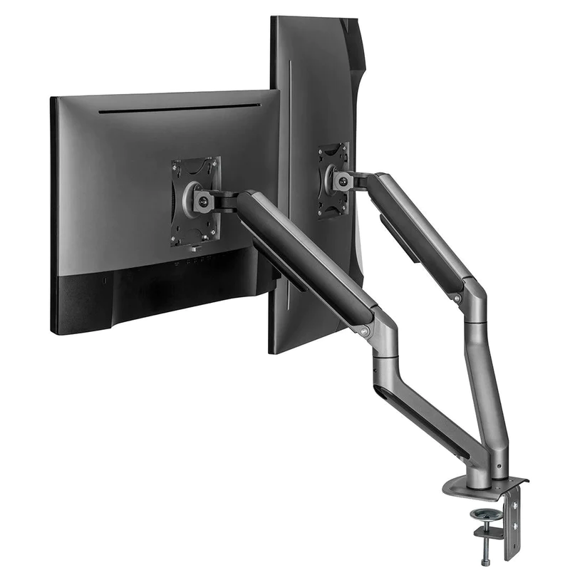 Giá treo màn hình đôi Human Motion T6 Pro Dual - Đen | 17 - 32 inch