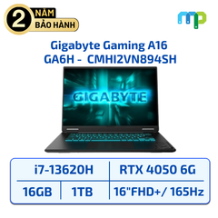 Laptop Gigabyte Gaming A16 GA6H( i7-13620H/16GD5/1TBSSD /16