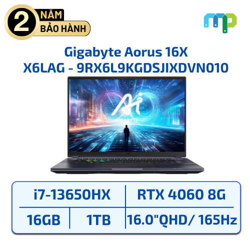 Laptop Gigabyte Aorus 16X X6LAG I7-13650HX/16GB/1TB SSD /16.0
