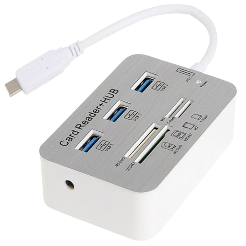 Bộ Chia USB 3.0 Có Đầu Đọc Thẻ Nhớ Đa Năng (204+12)