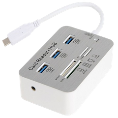 Bộ Chia USB 3.0 Có Đầu Đọc Thẻ Nhớ Đa Năng (204+12)