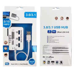 Bộ Chia USB 3.0 Có Đầu Đọc Thẻ Nhớ Đa Năng (204+12)