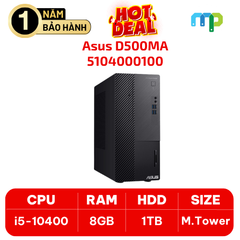 Máy bộ hãng Asus D500MA (i5-10400/8G/1TB HDD/ UHD-630/ Keyboard + Mouse) 5104000100