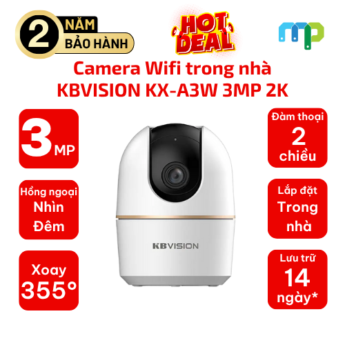 Camera Wifi trong nhà KBVISION KX-A3W 3MP 2K