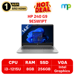 Laptop HP 240 G9 I3-1215U/8GB/SSD 256GB/14.0FHD/W11SL/Bạc 9E5W1PT