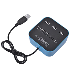Bộ Chia USB 2.0 có Đầu Đọc Thẻ Nhớ Đa Năng  (204+11)