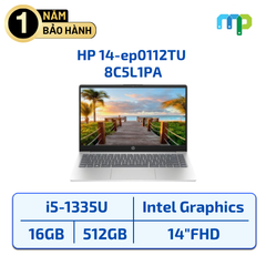 Laptop HP 14-ep0112TU I5-1335U/16GB/SSD 512GB/14.0