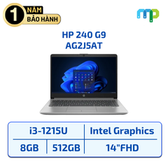 Laptop HP 240 G9 i3-1215U/8GD4/512GSSD/14.0FHD/WLac/BT5/3C41WHr/W11SL/BẠC AG2J5AT