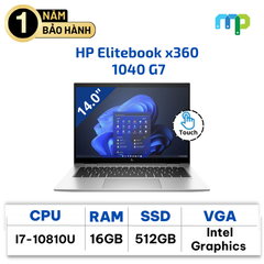 Laptop HP Elitebook x360 1040 G7 I7-10810U/16GB/SSD 512GB/14.0