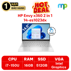 Laptop HP Envy x360 2 in 1 14-es1023dx Ultra 7-150U/ RAM 16GB/ SSD 512GB/ 14