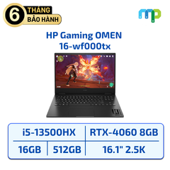 Laptop HP Gaming OMEN 16-wf000tx I5-13500HX/16GB/SSD 512GB/RTX 4060 8GB/LCD 16.1