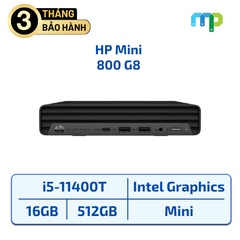 Máy bộ HP 800 G8 Mini I5-11400T/16GB/SSD 512GB (Like New)