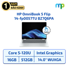 Laptop HP OmniBook 5 Flip 14-fp0057TU Core 5-120U/16G/SSD 512GB/14.0
