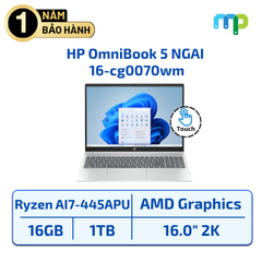 Laptop HP OmniBook 5 NGAI 16-cg0070wm AI7-445APU/16GB/SSD 1TB/16.0