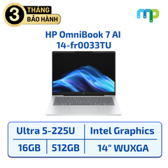 Laptop HP OmniBook 7 AI 14-fr0033TU Ultra 5-225U/16GB/512GB/14