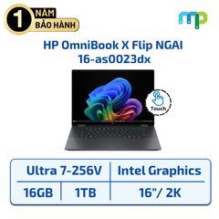 Laptop HP OmniBook X Flip NGAI 16-as0023dx Ultra 7-256V/16GB/SSD 1TB/16.0 2K/Touch/Win11