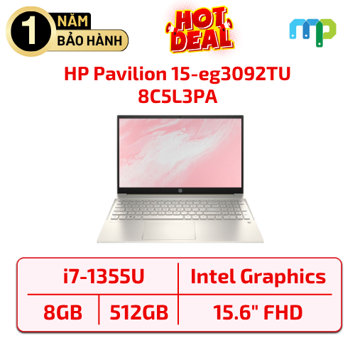 Laptop HP Pavilion 15-eg3092TU (i7-1355U/ 8GB/ 512GSSD/ W11
