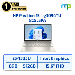 Laptop HP Pavilion 15-eg3094TU (i5-1335U/ 8GB/ 512GB SSD/ 15.6''FHD/ W11SL/ Vàng) 8C5L5PA