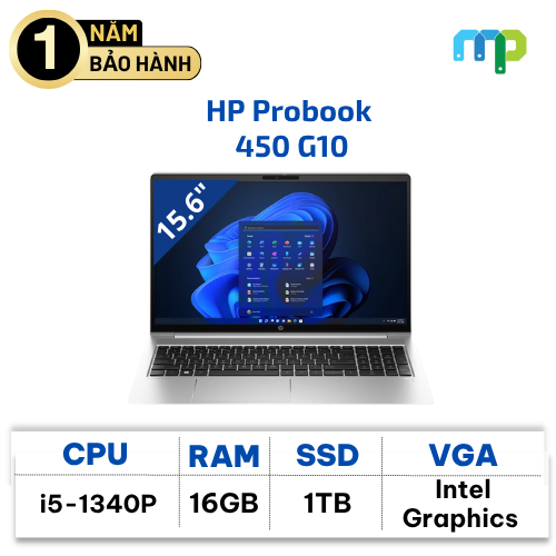 Laptop HP Probook 450 G10 I5-1340P/16GB/SSD 1TB/15.6