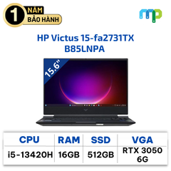 Laptop HP Victus 15-fa2731TX I5-13420H/16GB/SSD 512GB/15.6