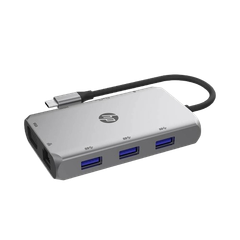HUB HP DHC-TC236 - 9 IN 1 - HDMI / VGA / Ethernet RJ45 / 3 x USB-A / Sạc nhanh USB-C / SD / microSD 8G9Q9AA
