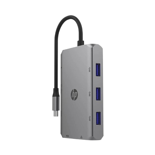 HUB HP DHC-TC236 - 9 IN 1 - HDMI / VGA / Ethernet RJ45 / 3 x USB-A / Sạc nhanh USB-C / SD / microSD 8G9Q9AA