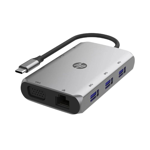 HUB HP DHC-TC236 - 9 IN 1 - HDMI / VGA / Ethernet RJ45 / 3 x USB-A / Sạc nhanh USB-C / SD / microSD 8G9Q9AA