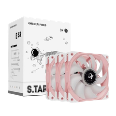 Bộ quạt tản nhiệt cao cấp Golden Field Stars S3 ARGB Sync/3xFan ARGB 3pin Sync/Hub/Remote/White