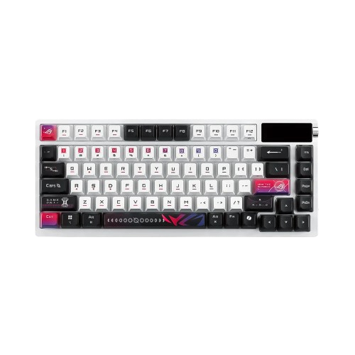 Bàn Phím ASUS M704 ROG AZOTH X/WIRELESS/OLED LCD/NXSMV2/STORM/US/PBT/TRẮNG