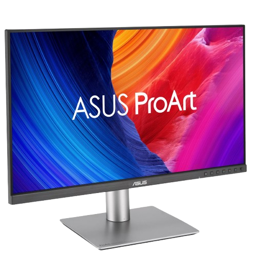 Màn Hình ASUS PA27JCV 27”/5K/IPS/DP/HDMI/USB-C/USB hub/Jack 3.5/60Hz/5ms/Loa/VESA/Đen