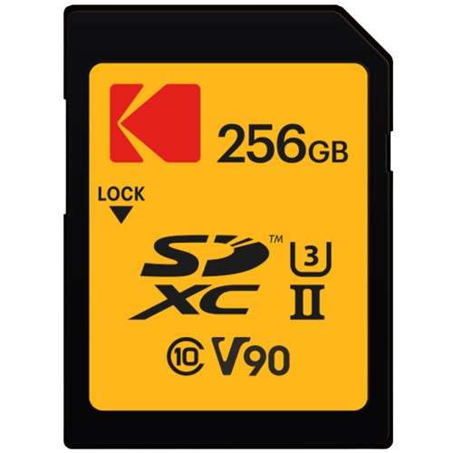 Thẻ nhớ KODAK 256GB UHS-II U3 V90 SD  Memory card