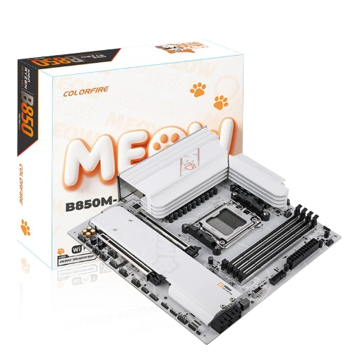 COLORFIRE B850M MEOW WIFI7 V14 本体 Mainboard COLORFUL COLORFIRE B850M-MEOW WIFI7 V14 DDR5