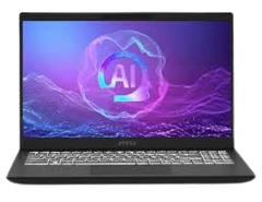 Laptop MSI Modern 15 H AI C2HMG U7-255H/16G/512GSSD/15.6FHD/WL/BT/3C/W11SL/LEDKB/ĐEN/2Y+Túi 220VN
