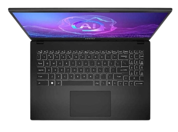 Laptop MSI Modern 15 H AI C2HMG U7-255H/16G/512GSSD/15.6FHD/WL/BT/3C/W11SL/LEDKB/ĐEN/2Y+Túi 220VN