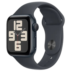 Đồng hồ Apple Watch SE 2 2024 40mm/GPS/Viền Nhôm Dây Cao Su/Midnight MXE73SA