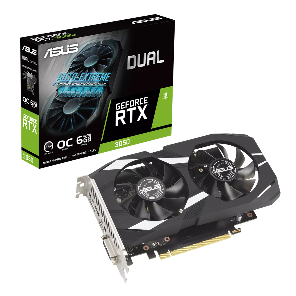 Card màn hình Asus DUAL RTX3050 O6G